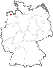 Karte Friedeburg, Ostfriesland